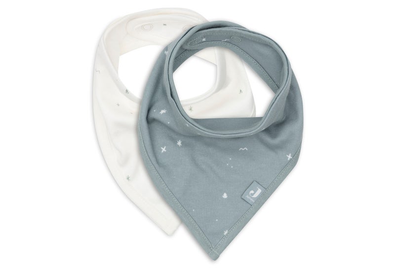 Jollein Bib Bandana Twinkling Sea Green (2pack) - Image 1